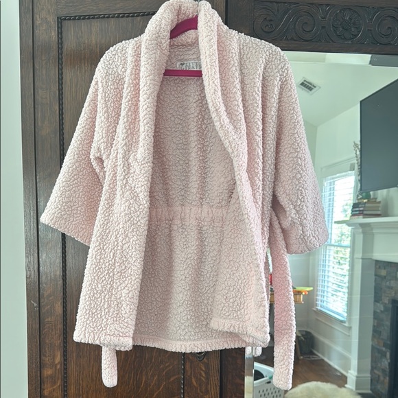 Little Giraffe Cozy Pink Sherpa Robe size 2-4 - Picture 1 of 9
